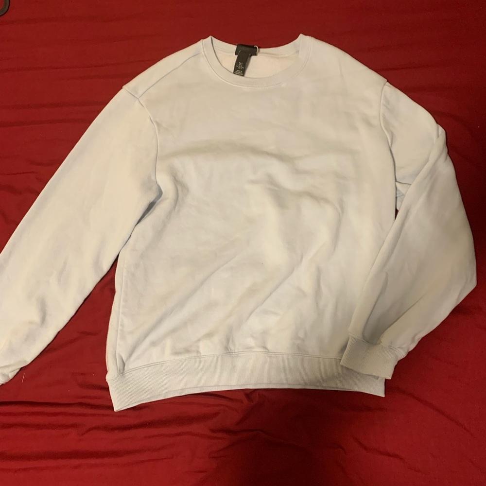 Plain light blue (pastel blue)  sweater